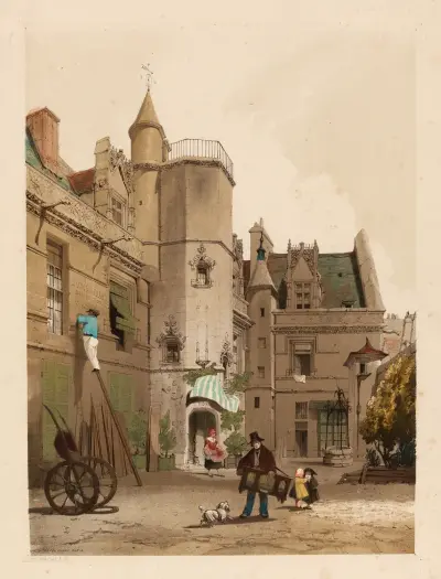 Hôtel Cluny, Paris. von Thomas Shotter Boys