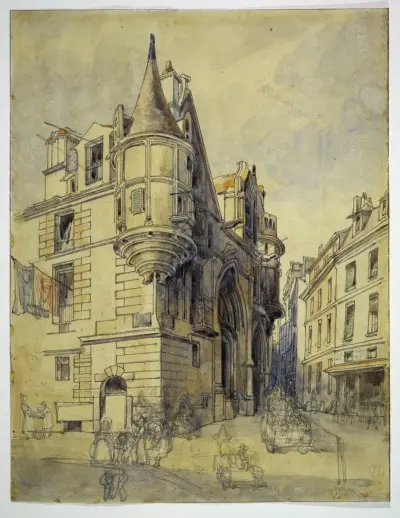 L’Hôtel de Sens, rue du Figuier, 1833 – Nr. 2 von Thomas Shotter Boys