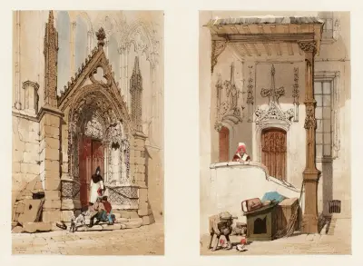 Porte Rouge, Notre-Dame, Paris et rue des Marmousets, Paris von Thomas Shotter Boys
