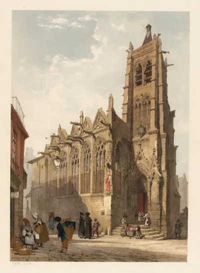 Saint-Séverin, Paris von Thomas Shotter Boys