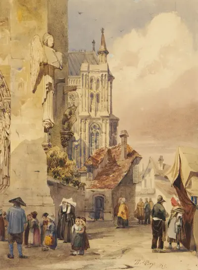 The Cathedral, Bruges von Thomas Shotter Boys