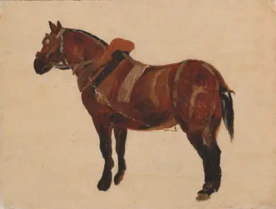 Study of a Working Horse von Thomas Sidney Cooper
