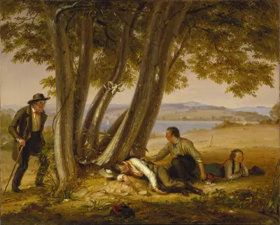 Přistiženi při spánku (Chlapci přistiženi při spánku na poli), William Sidney Mount