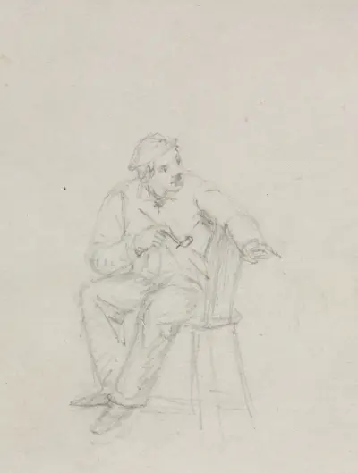 Muž s dýmkou – Nr. 1, William Sidney Mount