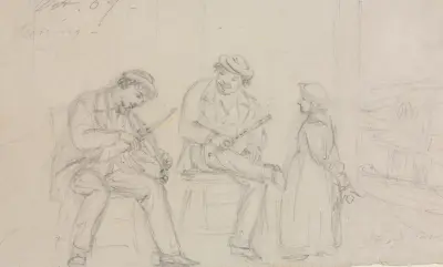 Tuning, 1867 av William Sidney Mount