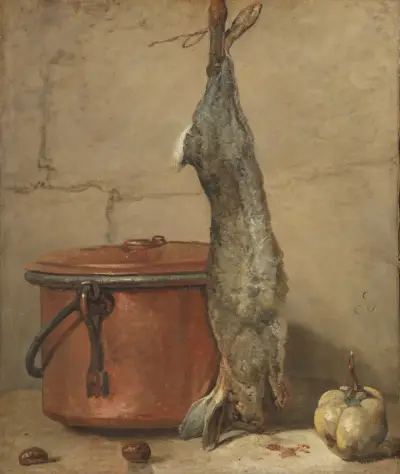 Králík a měděný hrnec, Jean Siméon Chardin