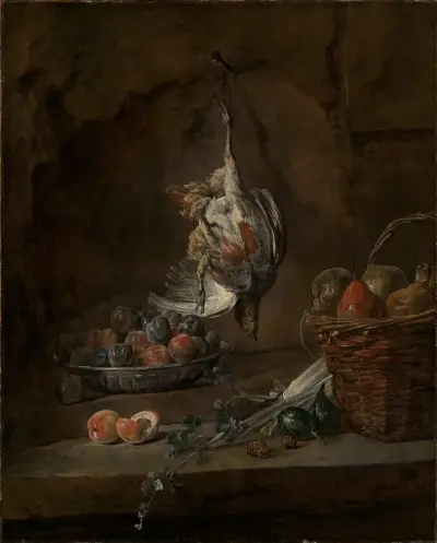 Zátiší s mrtvou koroptví, Jean Siméon Chardin
