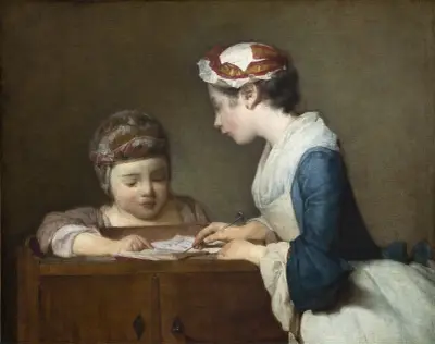Malá učitelka, Jean Siméon Chardin