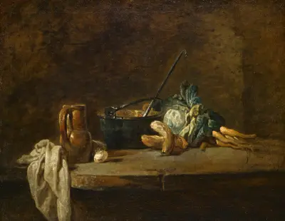 Zelenina na polévku, Jean Siméon Chardin