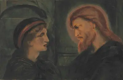 Christ And A Youth von Simeon Solomon