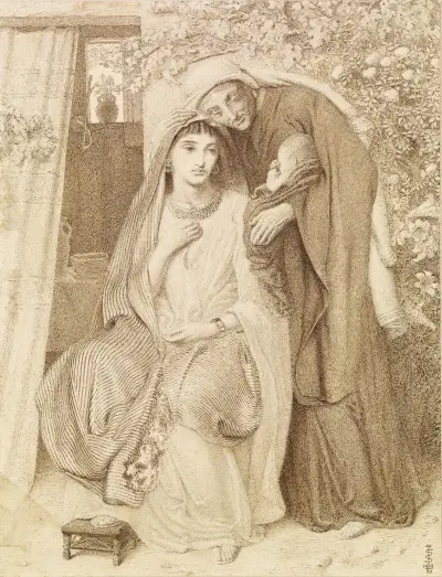 Ruth, Naomi and the Child Obed von Simeon Solomon