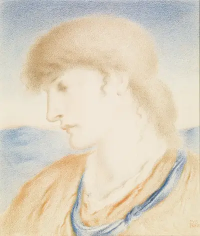 Study of a Head von Simeon Solomon