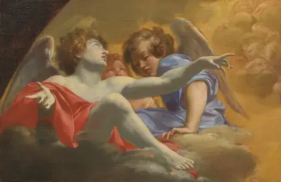 Model for Altarpiece in St. Peter’s, 1625 – nr 2 av Simon Vouet