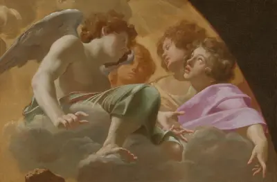 Model for Altarpiece in St. Peter’s, 1625 – nr 1 av Simon Vouet
