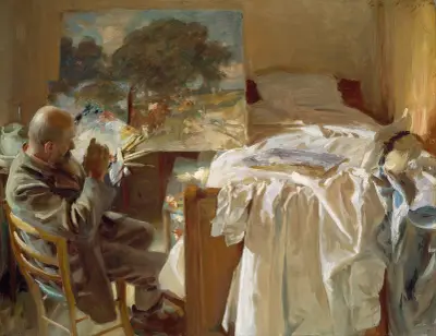 An Artist In His Studio av John Singer Sargent