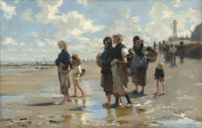En route pour la pêche (Setting Out to Fish) av John Singer Sargent