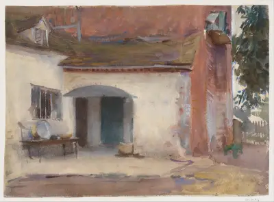 House and Courtyard av John Singer Sargent
