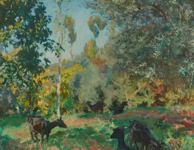 Landscape with Goats av John Singer Sargent