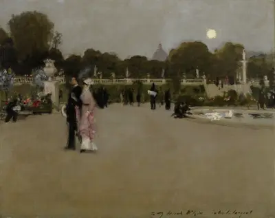 Luxembourg Gardens at Twilight av John Singer Sargent
