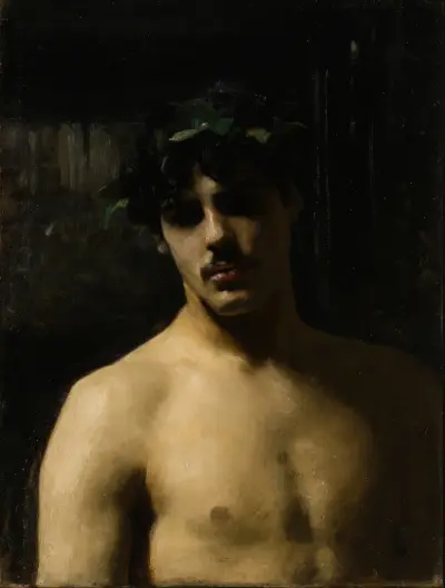 Man Wearing Laurels av John Singer Sargent