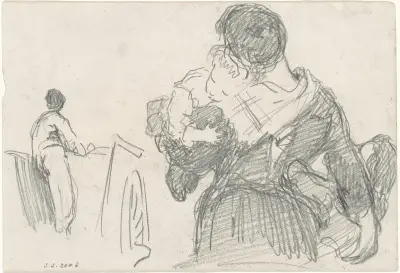 Mother and Child (recto) av John Singer Sargent