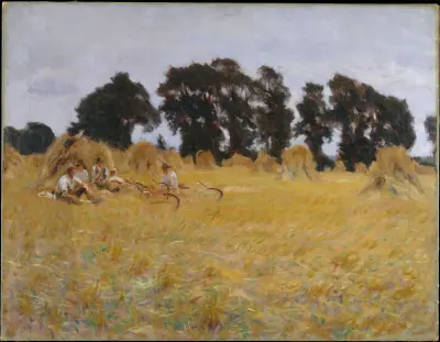 Reapers Resting in a Wheat Field av John Singer Sargent