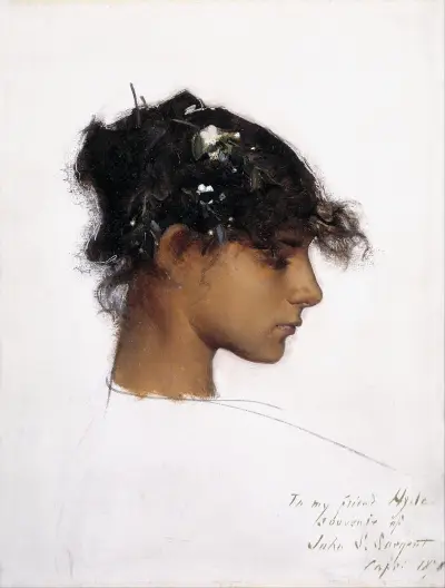 Rosina Ferrara, Head Of A Capri Girl av John Singer Sargent
