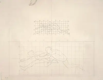 Studies for ‘Two Classical Male Figures Jumping’ av John Singer Sargent