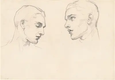 Studies of a Man’s Head av John Singer Sargent