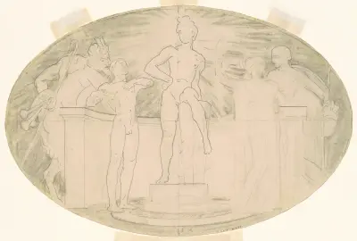 Study for ‘Classic and Romantic Art’ av John Singer Sargent
