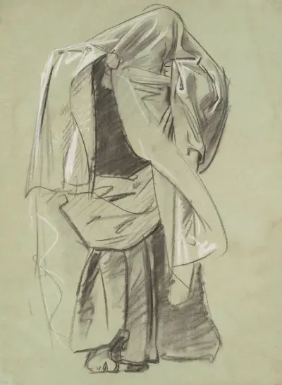 Study for ‘Frieze of Prophets’ av John Singer Sargent