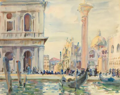 The Piazzetta av John Singer Sargent