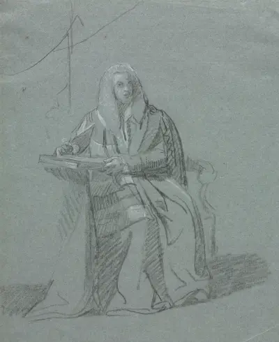 Portrait of William Murray, Earl of Mansfield (1705-1793) av John Singleton Copley