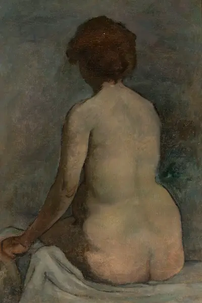 Female nude av Władysław Ślewiński