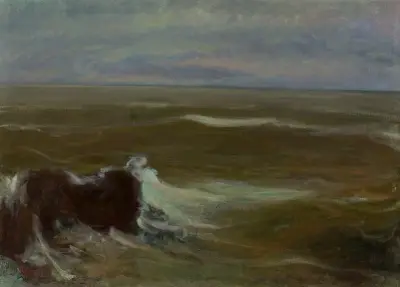 Rough sea av Władysław Ślewiński