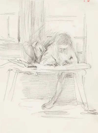Antti Drawing, 1908 – nr 1 av Venny Soldan-Brofeldt