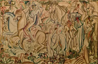 Before the Bullfight av Amadeo de Souza-Cardoso