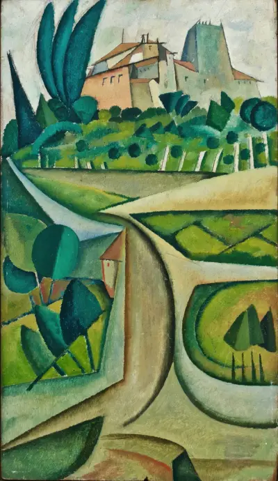 Manhufe Landscape av Amadeo de Souza-Cardoso