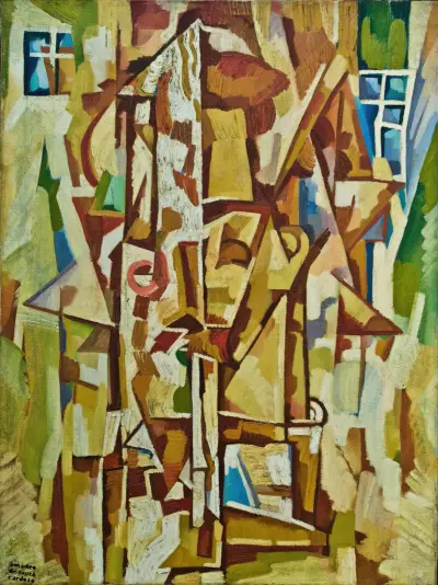 Smoker with a cigarette-holder av Amadeo de Souza-Cardoso