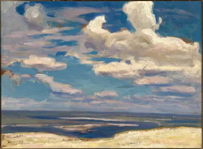 Cloud over the Dnieper River av Jan Stanisławski