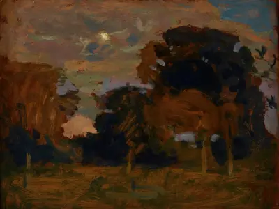 Moon in the Clouds av Jan Stanisławski