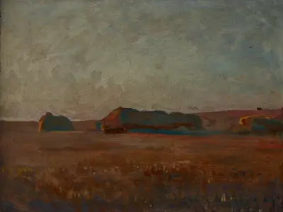 Ricks of Corn av Jan Stanisławski
