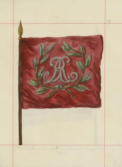 Ofenzivní a defenzivní zbraně v Polsku. Sv. 4, Pásy, ozdoby, korouhve a standarty, tab. 120, Boleslaw Starzyński