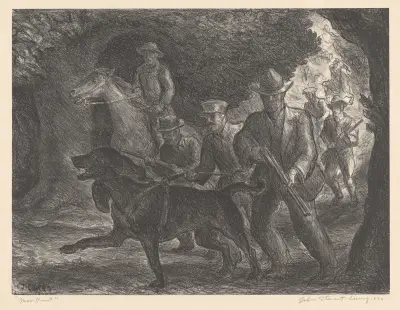 Manhunt av John Steuart Curry