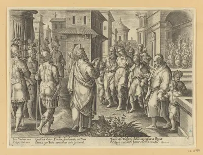 St Paul Preaching in Rome av Jan van der Straet (Stradanus)