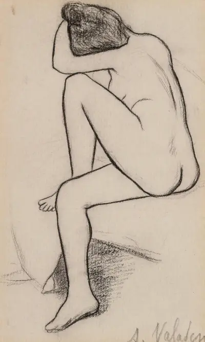 Femme nue, assise av Suzanne Valadon