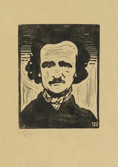 Portrait of Edgar Allan Poe av Tadeusz Cieślewski