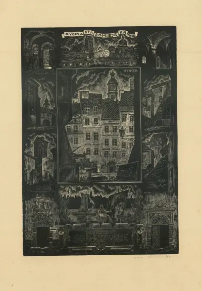 Rycina Staromiejska 1931 av Tadeusz Cieślewski