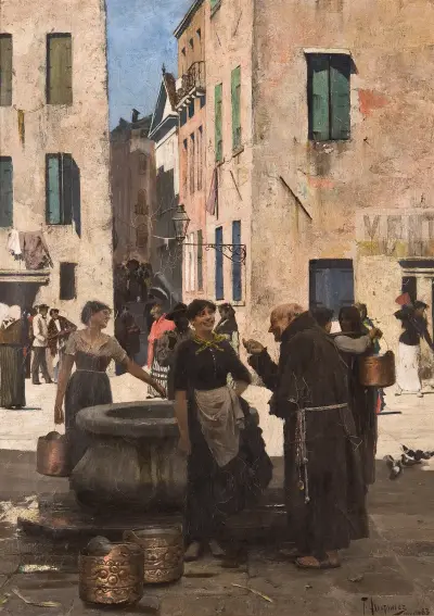 At a water well von Teodor Axentowicz