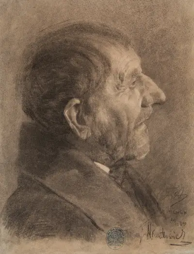 Head of an elderly man von Teodor Axentowicz